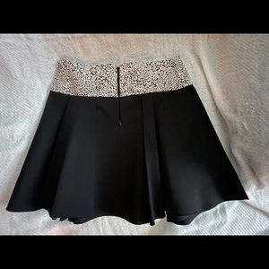 NWOT Robert Rodriguez Mini Pleated Skirt Raw Hem Sz 8